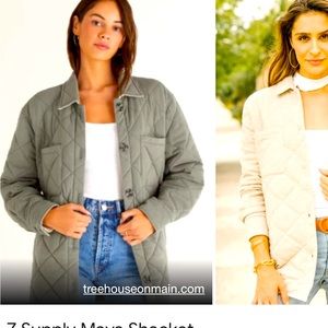 New with tags Z supply Maya jacket in Ash Green size small